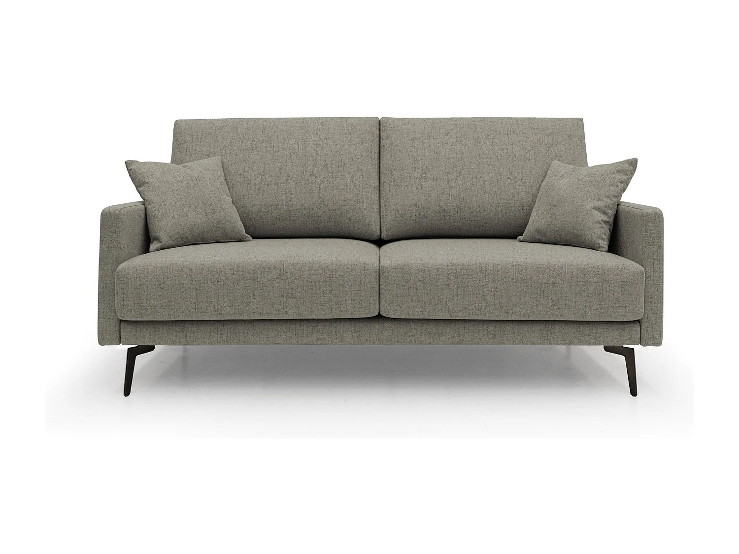 Saturno modernes Sofa aus weichem wasserfestem Stoff T03 160 cm taupe