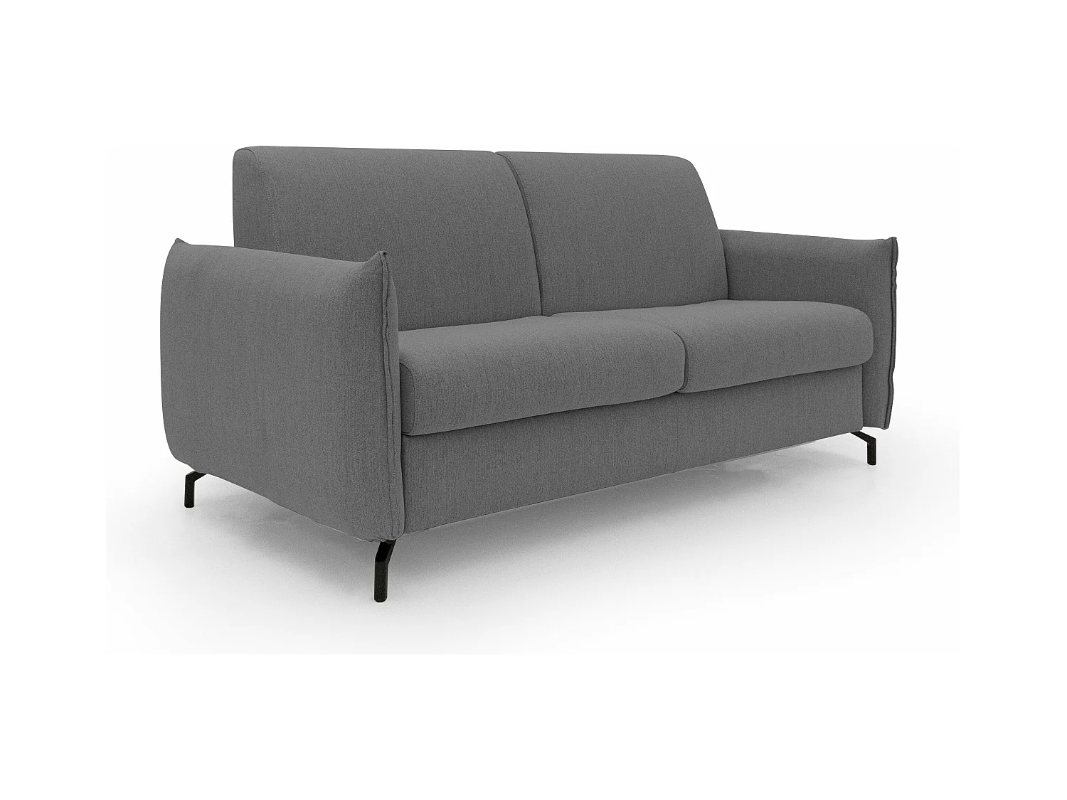 Scarlet Canapé lit convertible en tissu coton mixte imperméable T19 175 cm (mat.120x197) anthracite