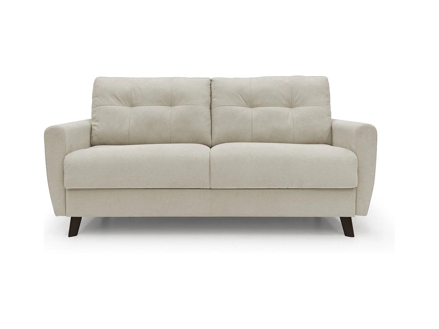 Callisto Schlafsofa aus weichem, wasserfestem Stoff T02 188 cm (mat. 140x197) schwarz