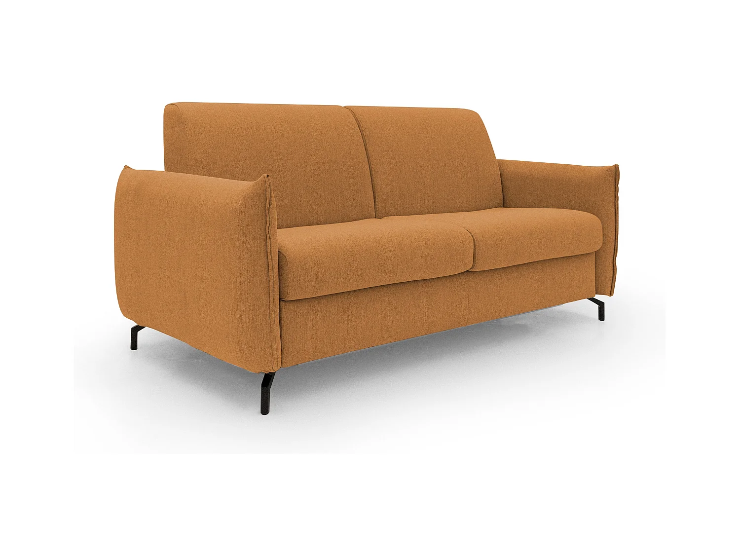 Scarlet Canapé lit convertible en tissu coton mixte imperméable T19 175 cm (mat.120x197) orange