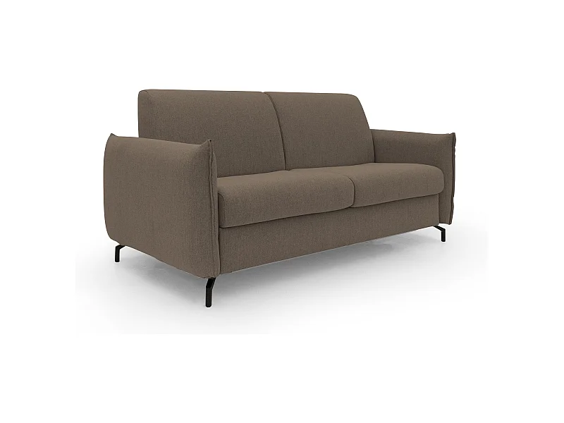 Scarlet Schlafsofa aus wasserfestem Baumwollmischgewebe T19 215 cm (mat.160x197) braun