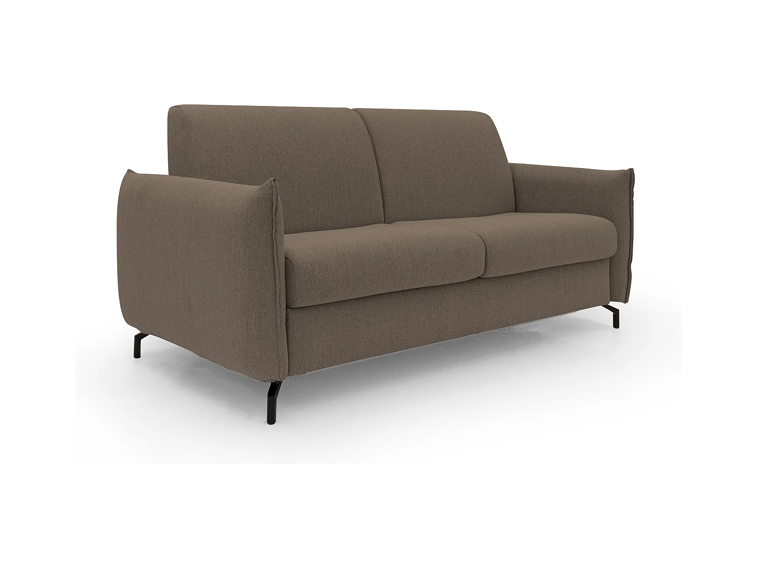 Scarlet Canapé lit convertible en tissu coton mixte imperméable T19 215 cm (mat.160x197) brun