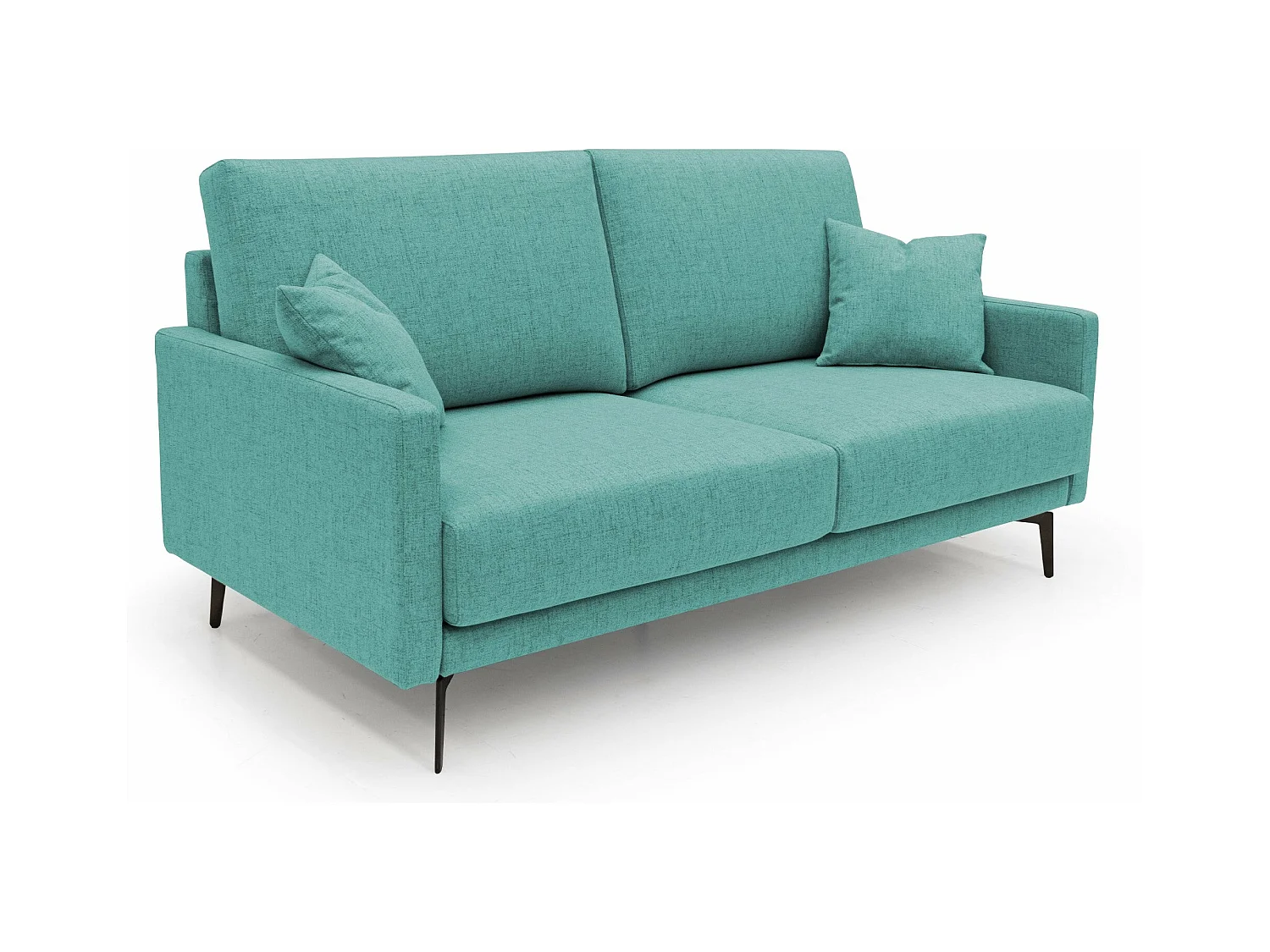 Saturno Canapé moderne en tissu doux imperméable T03 160 cm vert aquamarine