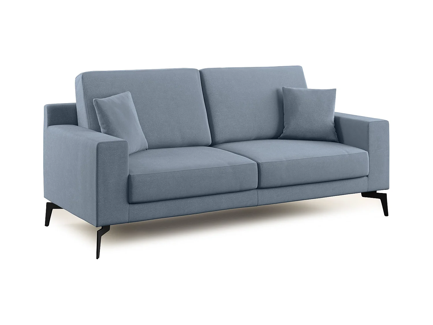 Prestige Canapé moderne en microfibre détachable T11 206 cm  bleu pastel