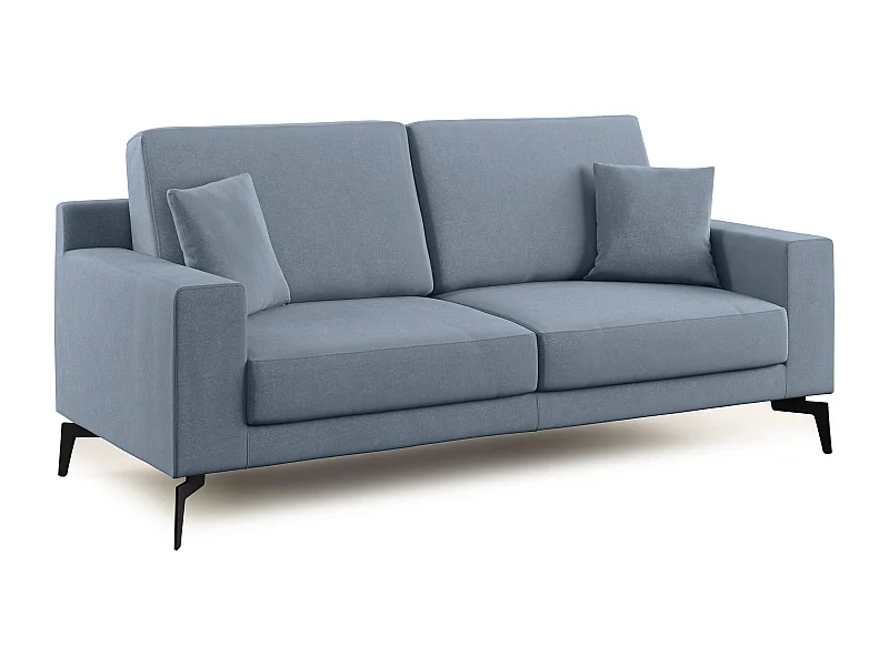 Prestige modernes Sofa aus abwaschbarer Mikrofaser T11 206 cm  baby blau