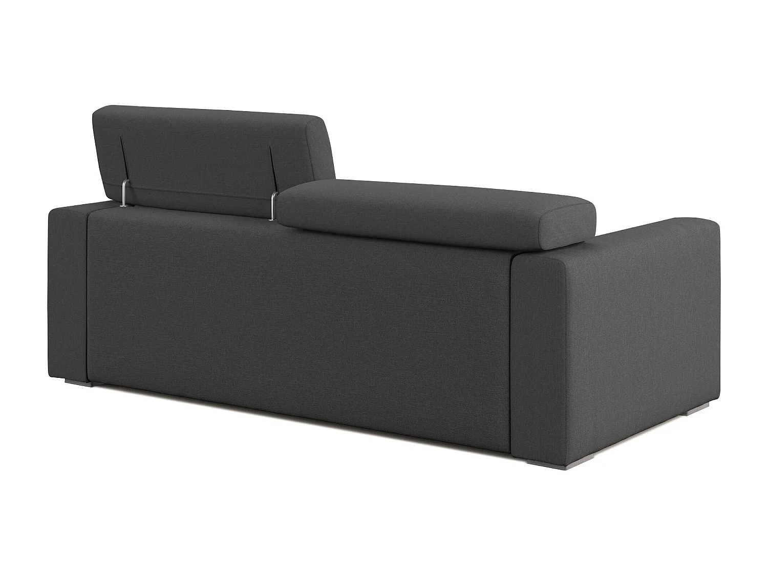 Dylan Sofa mit Bettkastenauszug aus wasserfestem, Baumwollartigem Stoff T13 188 cm anthrazit