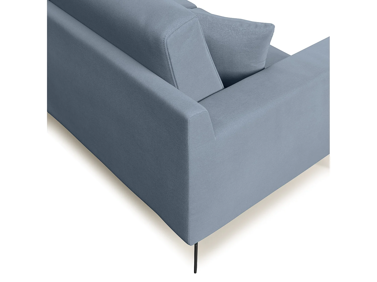 Prestige modernes Sofa aus abwaschbarer Mikrofaser T11 186 cm  baby blau