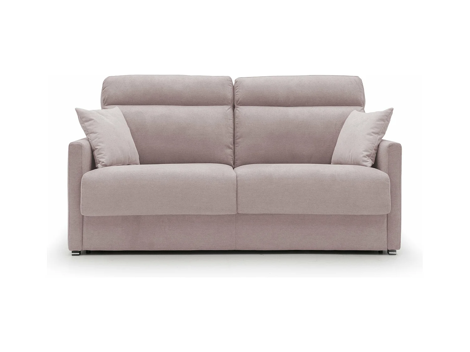 Margot Sofá cama convertible en tela suave impermeable 196 cm (mat. 160x197) Rosa