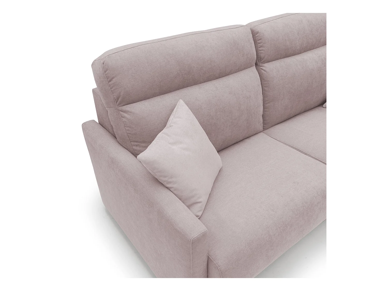 Margot Sofá cama convertible en tela suave impermeable 196 cm (mat. 160x197) Rosa