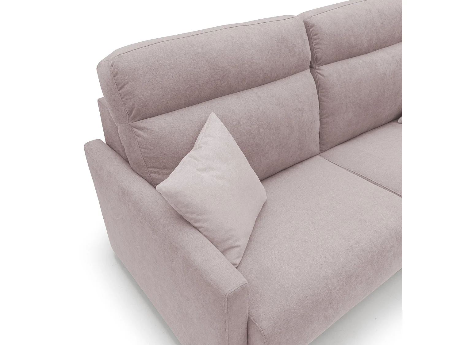 Margot Canapé lit convertible en tissu doux imperméable T02 196 cm (mat. 160x197) rose