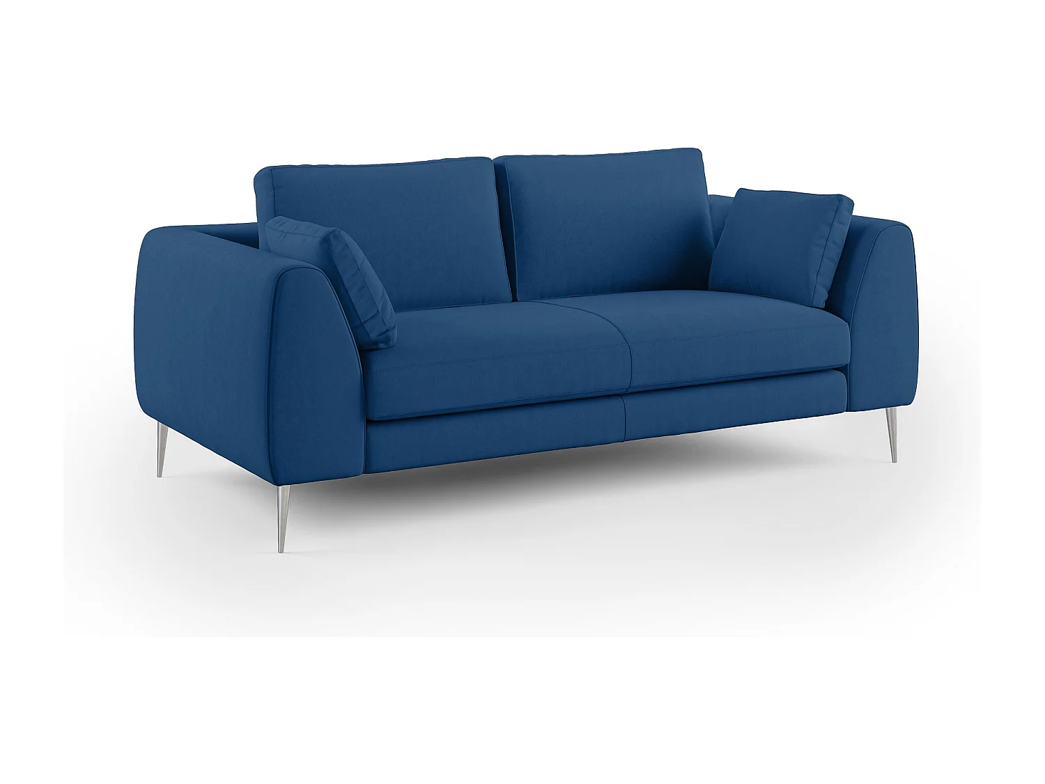 Plano Canapé moderne en microfibre technique détachable T11 176 cm bleu