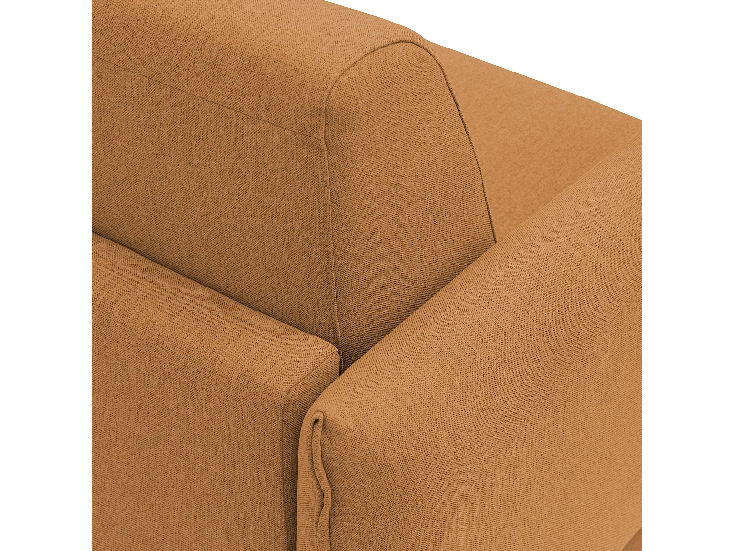 Scarlet Schlafsofa aus wasserfestem Baumwollmischgewebe T19 195 cm (mat.140x197) orange