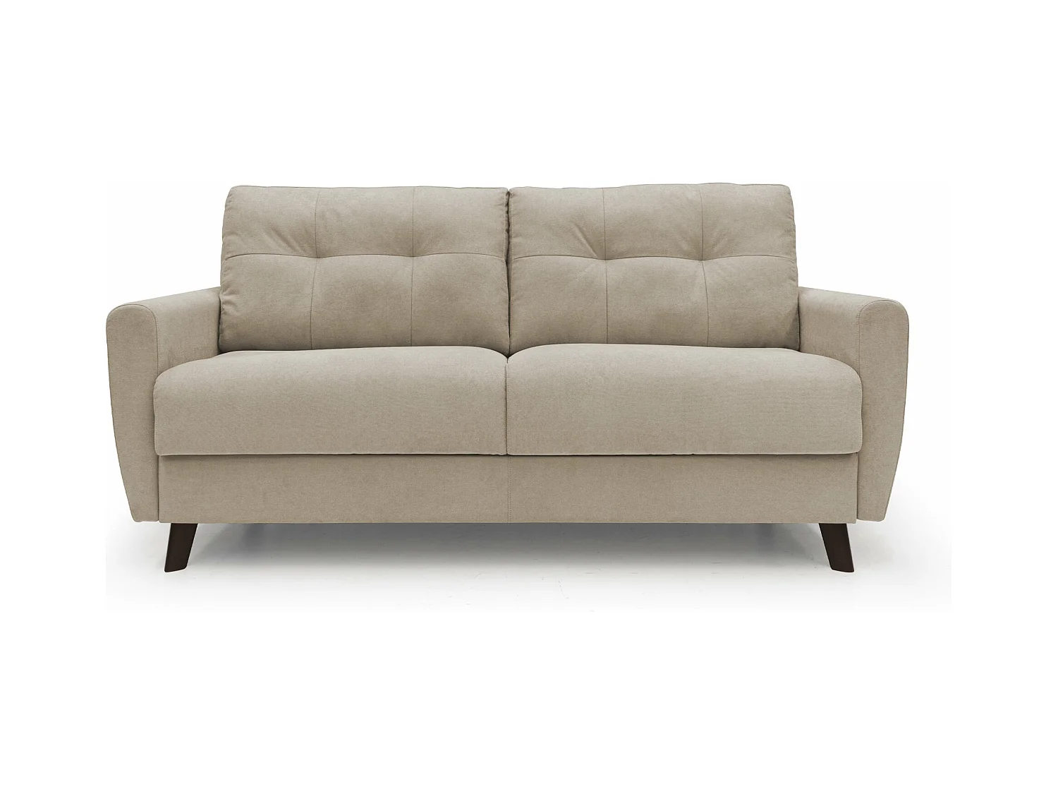 Callisto Schlafsofa aus weichem, wasserfestem Stoff T02 168 cm (mat. 120x197) beige