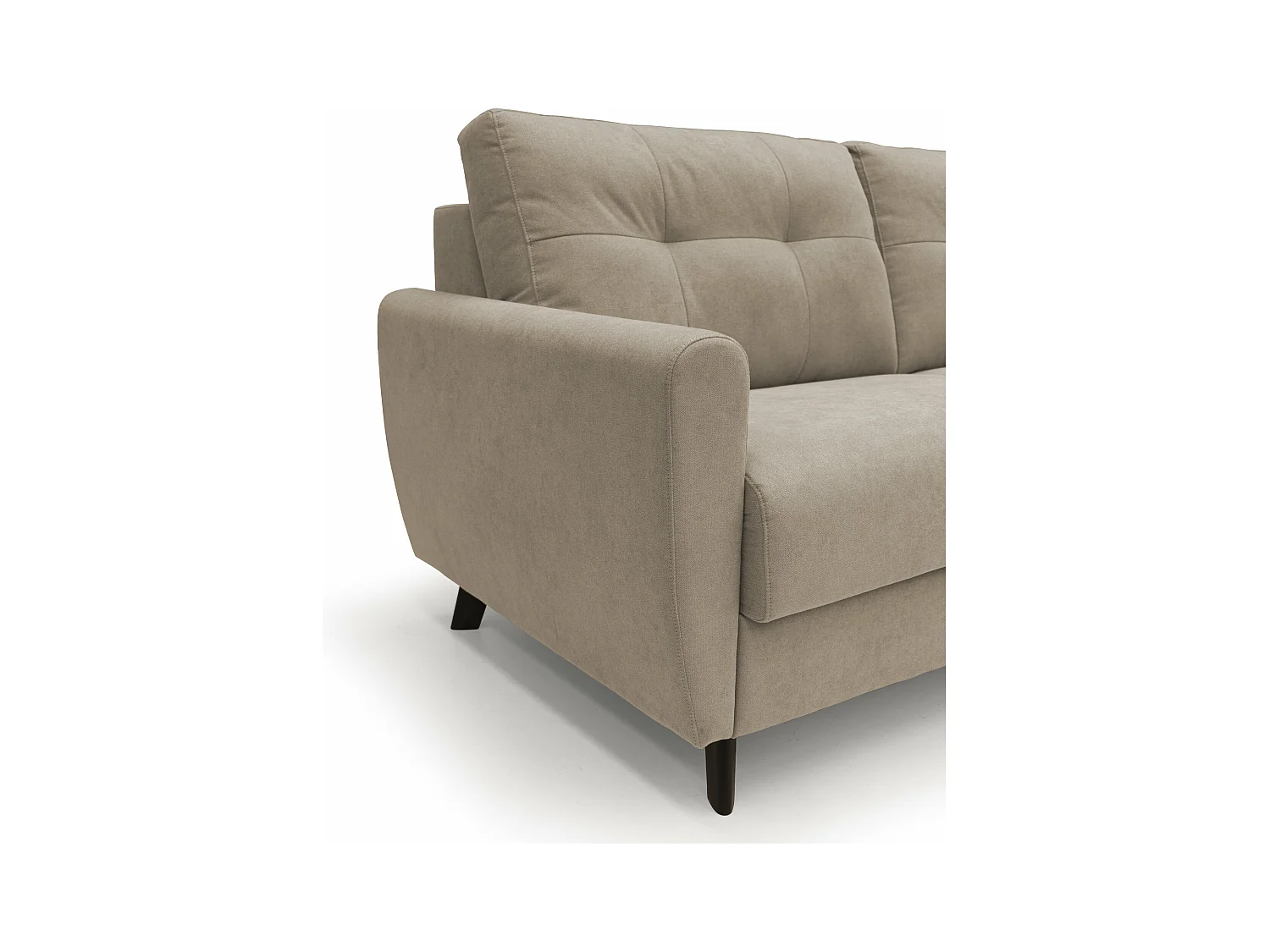 Callisto Schlafsofa aus weichem, wasserfestem Stoff T02 168 cm (mat. 120x197) beige