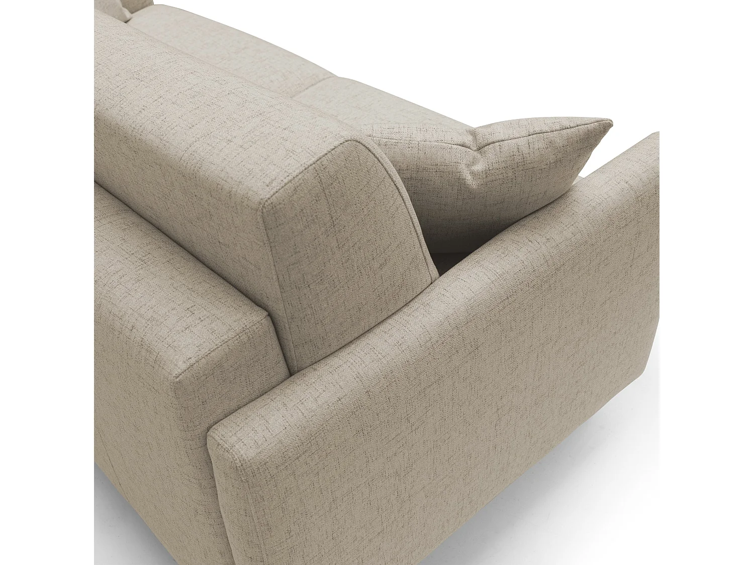 Edgar Canapé lit convertible en tissu FELIS imperméable T03 160 cm (mat. 120x197) beige