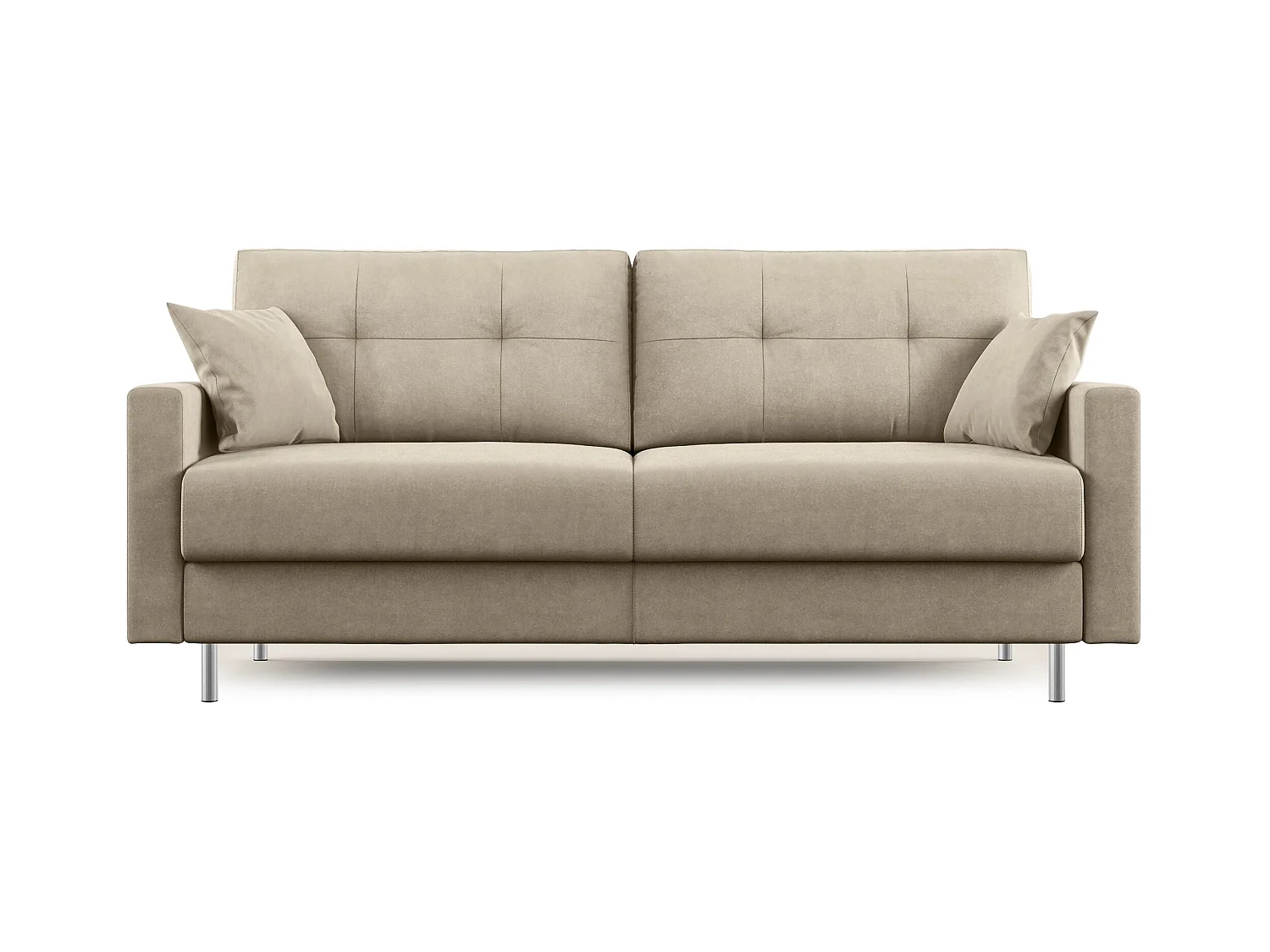 Megan Schlafsofa aus abwaschbarer Mikrofaser T11 188 cm (mat. 140x197) Taupe