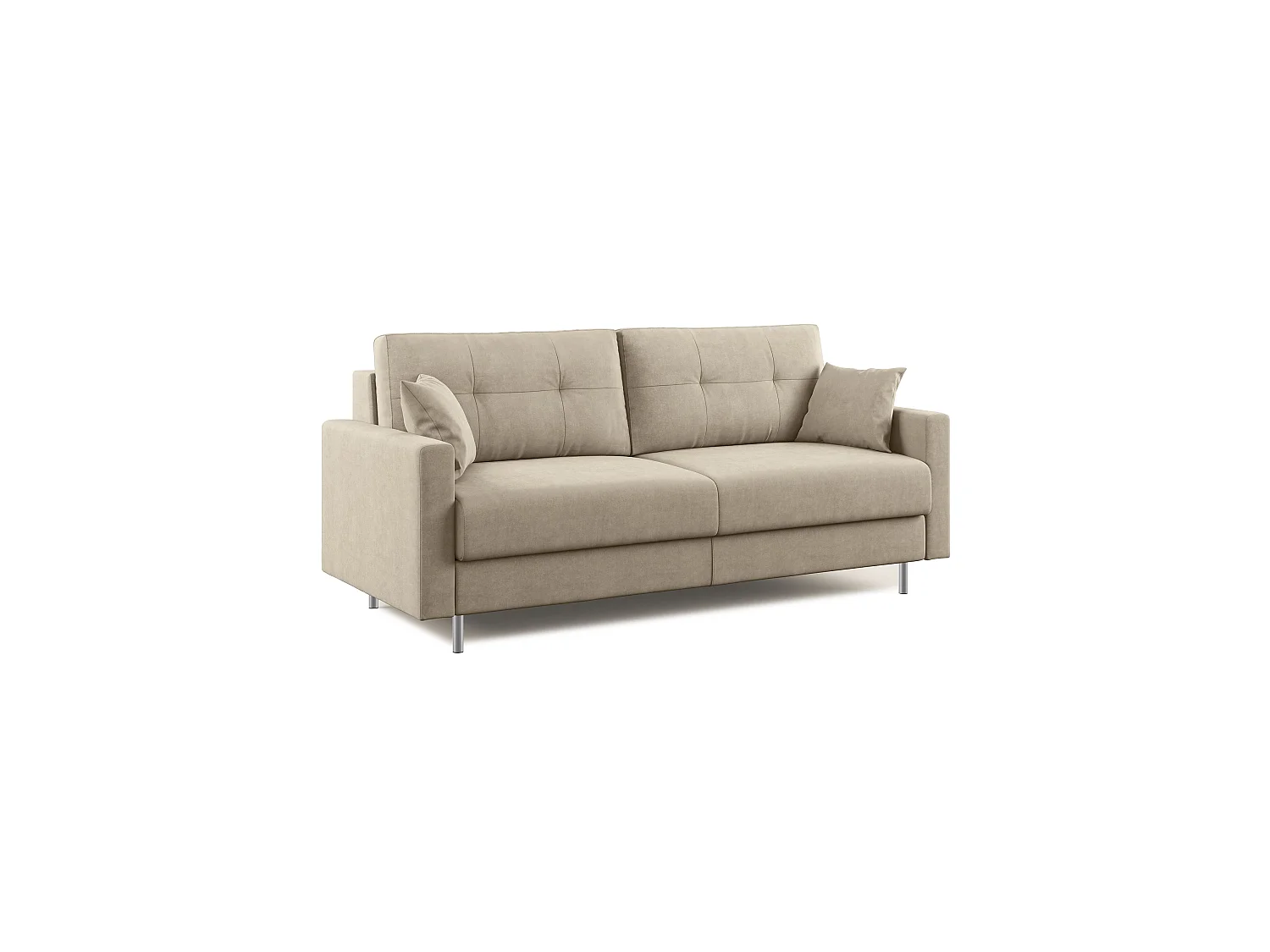 Megan Schlafsofa aus abwaschbarer Mikrofaser T11 188 cm (mat. 140x197) Taupe