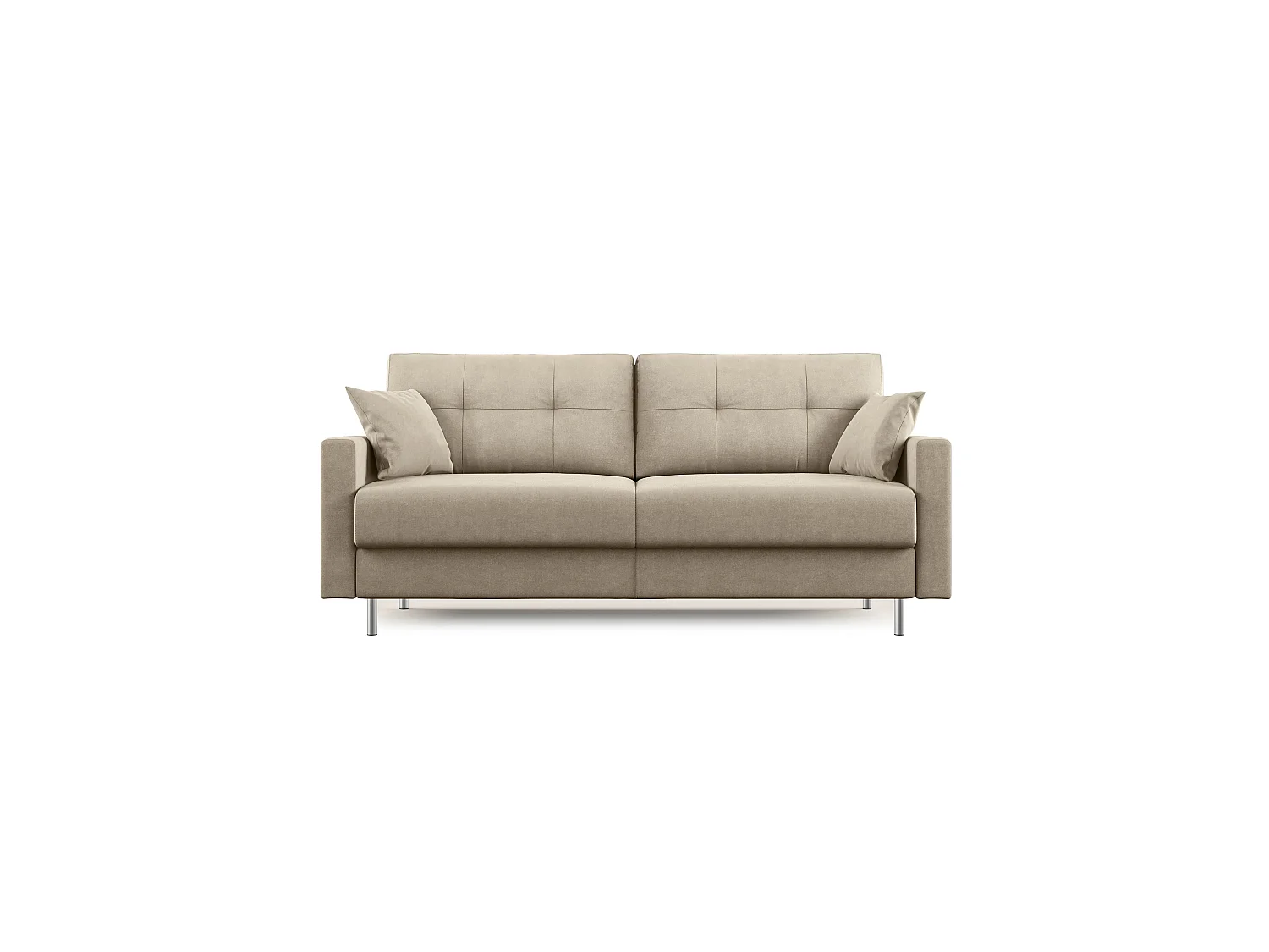 Megan Schlafsofa aus abwaschbarer Mikrofaser T11 188 cm (mat. 140x197) Taupe