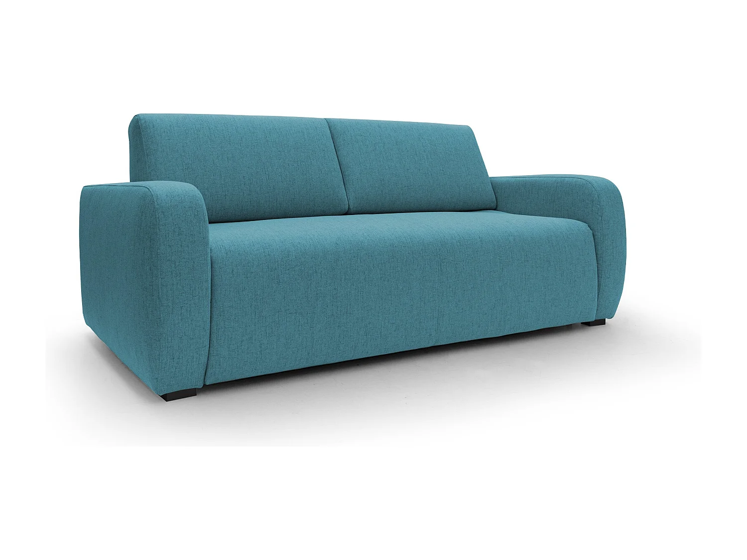 Duna Schlafsofa mit 20 cm Matratze aus wasserfestem Stoff T03 215 cm (mat. 160x197) hellblau