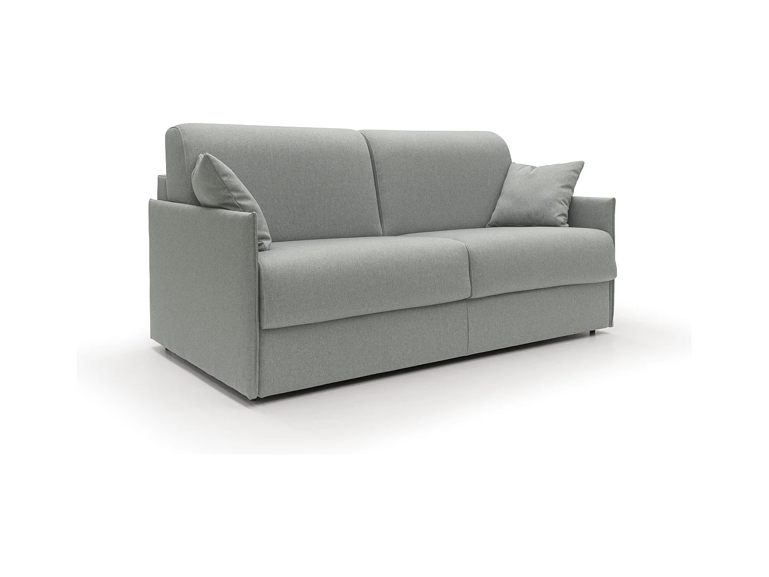 Evans Canapé lit convertible en tissu imperméable T13 189 cm (mat. 160x197)  gris