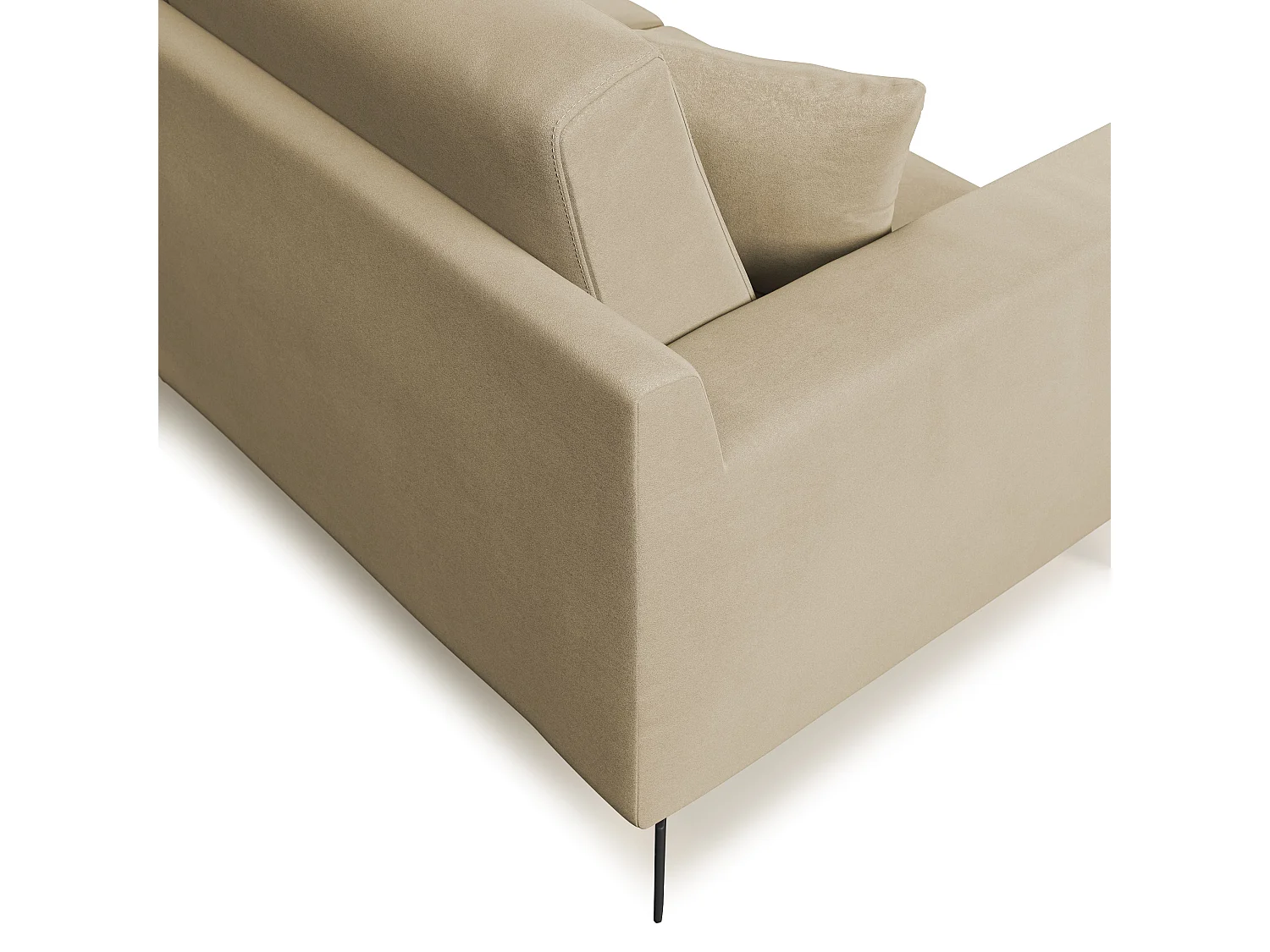 Prestige modernes Sofa aus abwaschbarer Mikrofaser T11 186 cm  beige