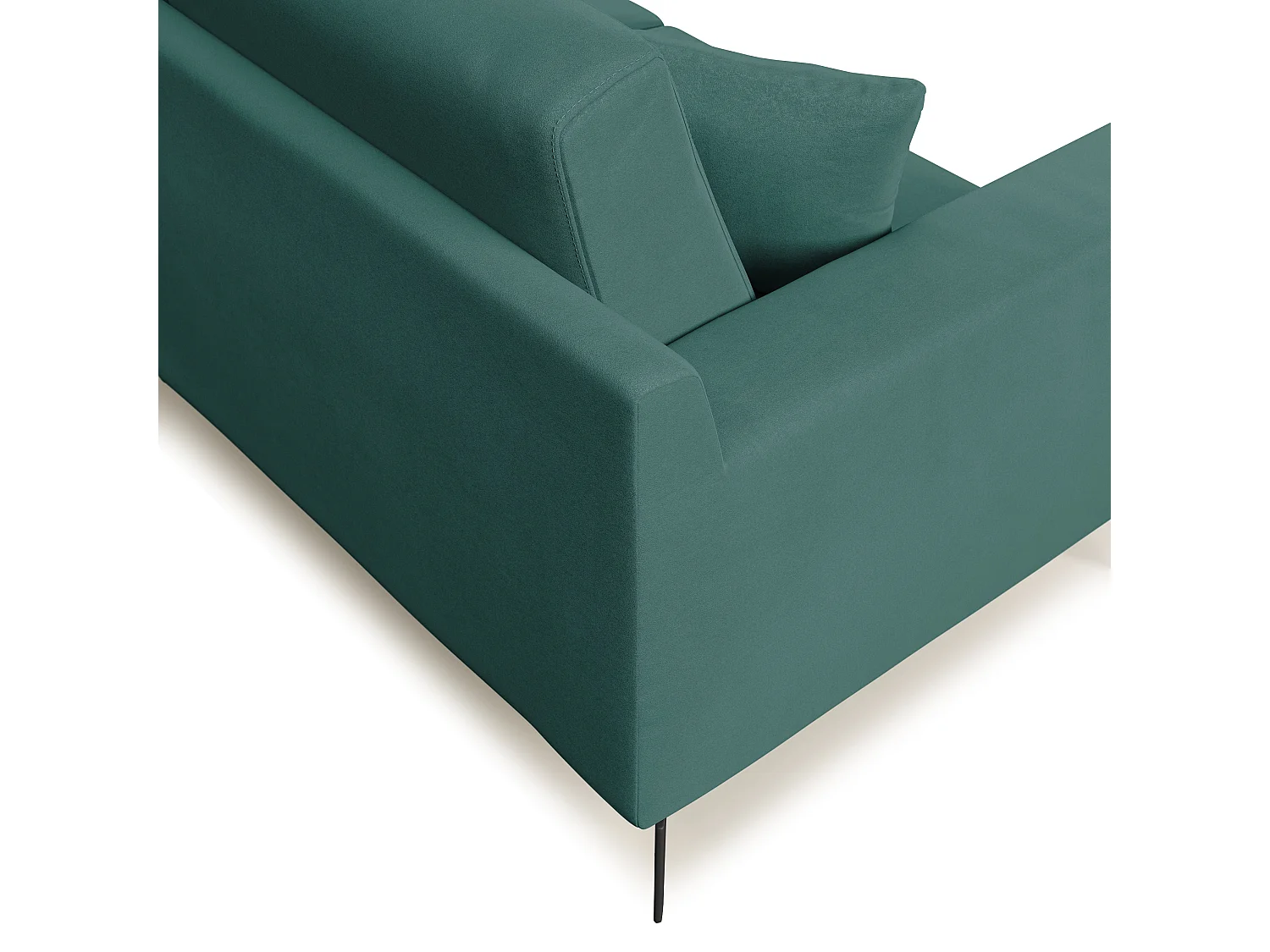 Prestige modernes Sofa aus abwaschbarer Mikrofaser T11 186 cm  petrol