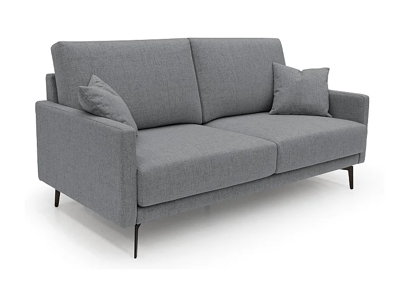 Saturno modernes Sofa aus weichem wasserfestem Stoff T03 160 cm grau