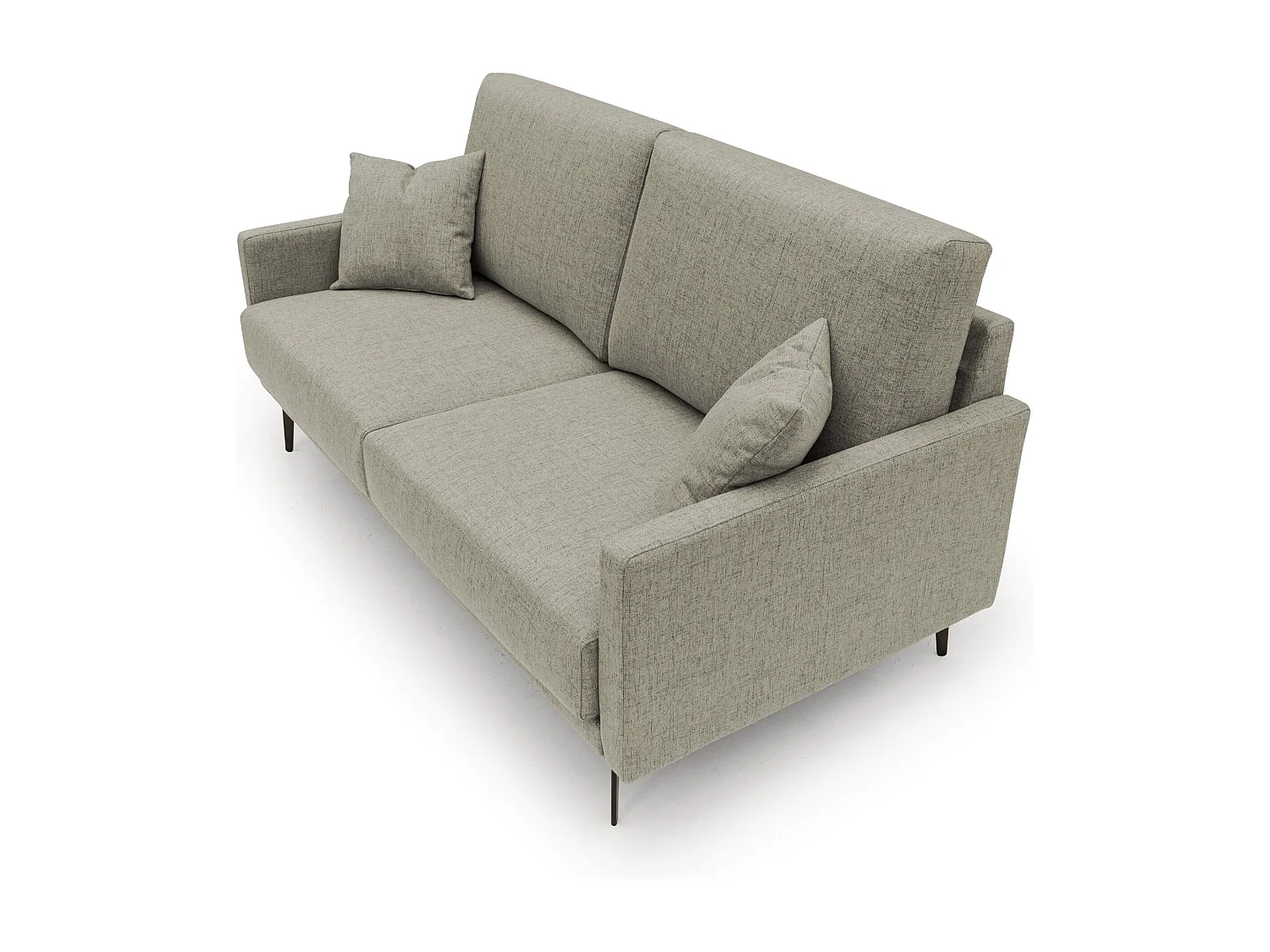 Saturno modernes Sofa aus weichem wasserfestem Stoff T03 180 cm taupe