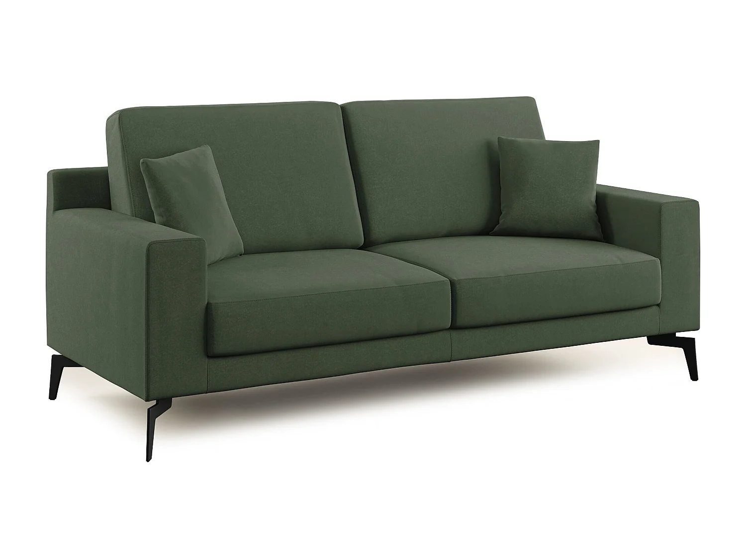 Prestige modernes Sofa aus abwaschbarer Mikrofaser T11 146 cm  grün