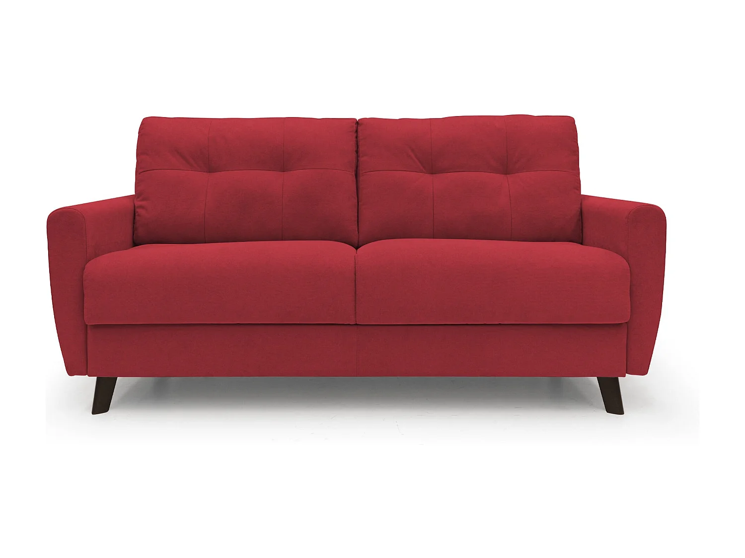 Callisto Sofá cama convertible de tela suave e impermeable 168 cm (mat. 120x197) Rojo