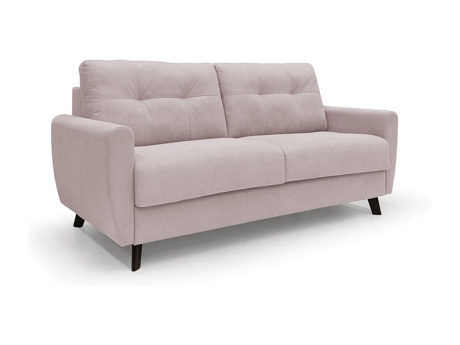 Callisto Schlafsofa aus weichem, wasserfestem Stoff T02 208 cm (mat. 160x197) rosa
