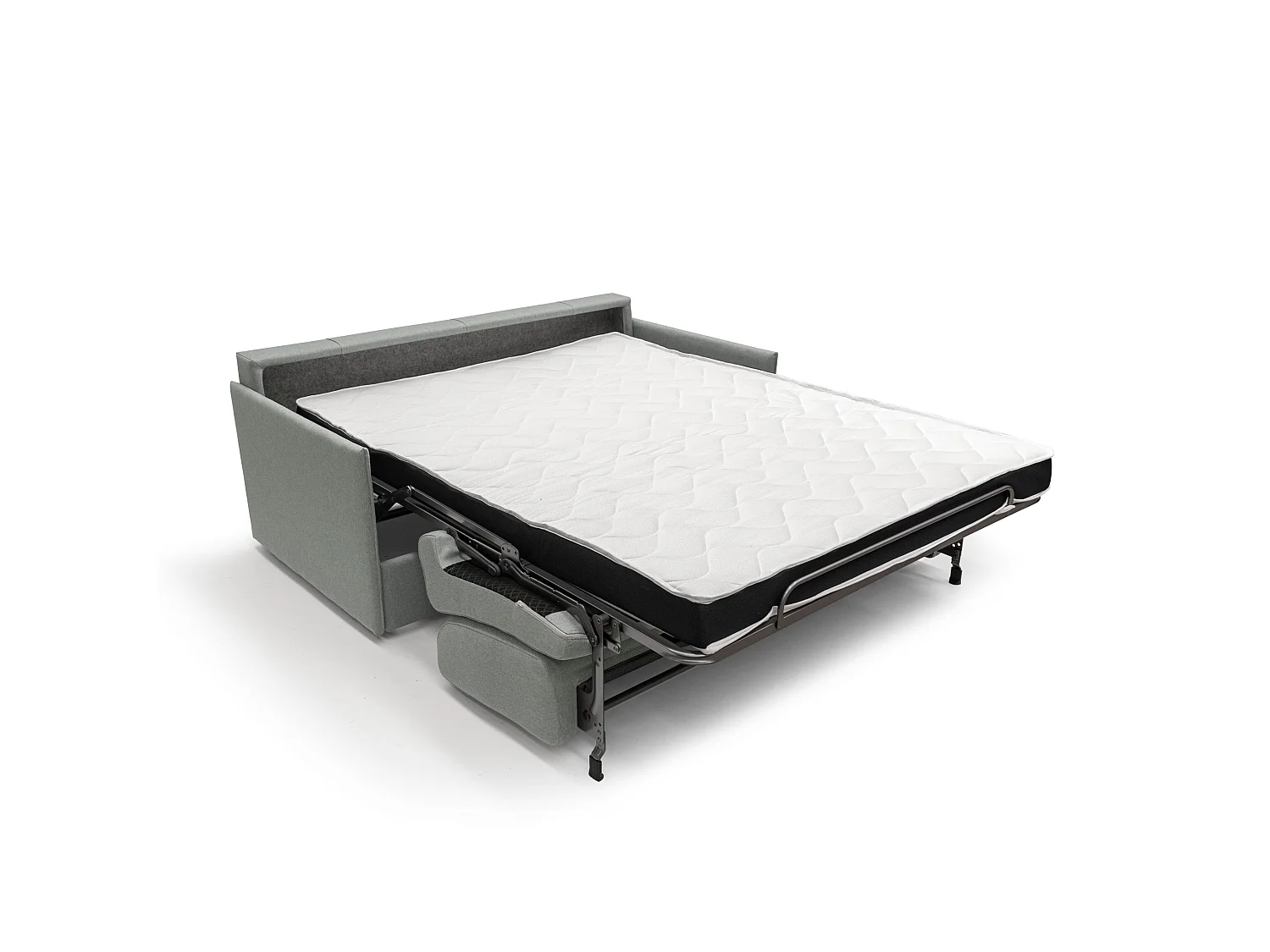 Evans Schlafsofa aus wasserfestem Stoff T13 149 cm (mat. 120x197)  grau