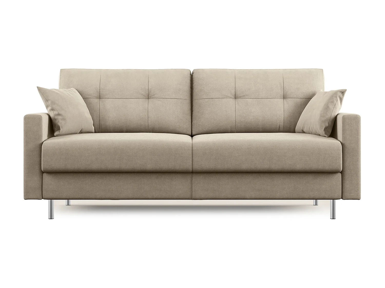 Megan Sofá convertible en microfibra extraíble 208 cm (mat. 160x197) Taupe