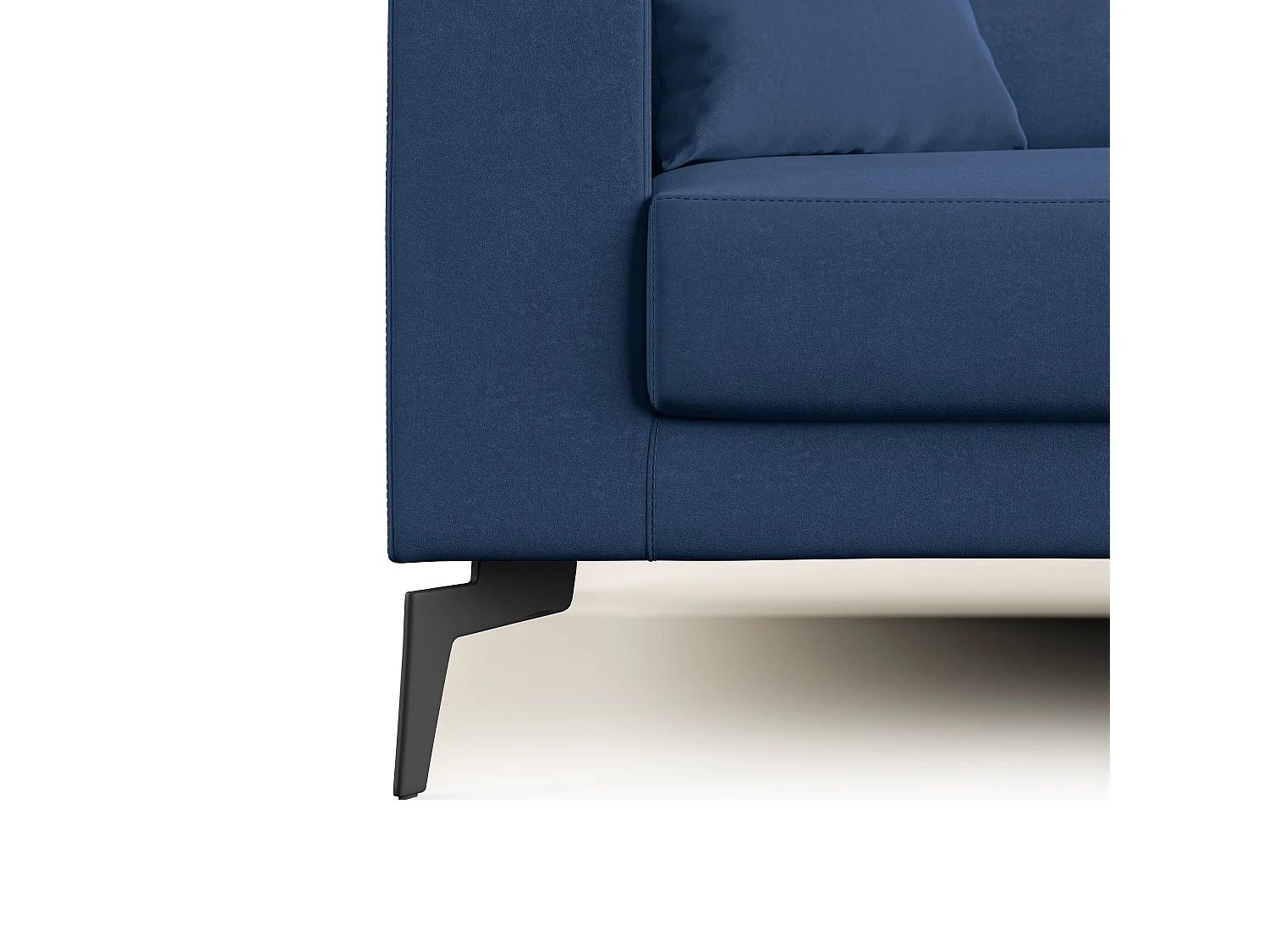 Prestige modernes Sofa aus abwaschbarer Mikrofaser T11 206 cm  blau