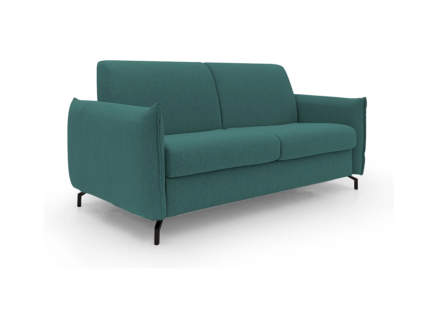 Scarlet Canapé lit convertible en tissu coton mixte imperméable T19 175 cm (mat.120x197) bleu canard