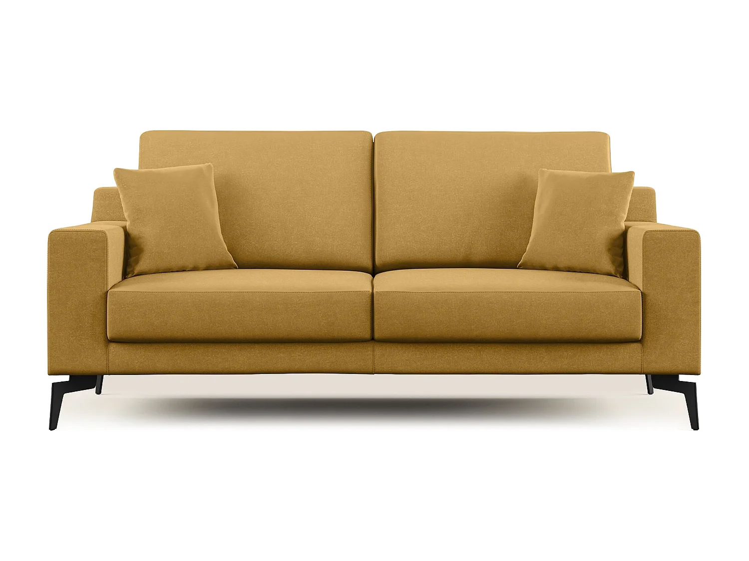 Prestige modernes Sofa aus abwaschbarer Mikrofaser T11 206 cm  gelb