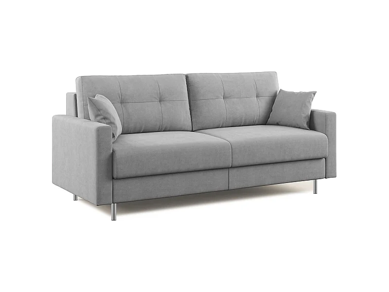 Megan Schlafsofa aus abwaschbarer Mikrofaser T11 168 cm (mat. 120x197) Grau