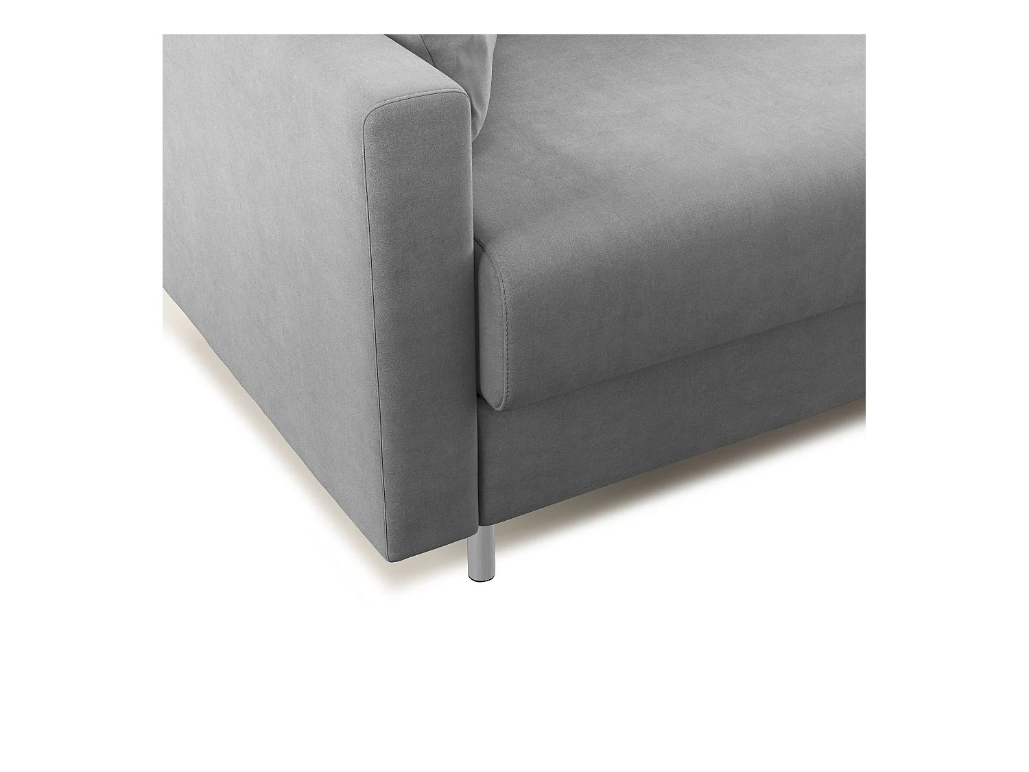 Megan Schlafsofa aus abwaschbarer Mikrofaser T11 168 cm (mat. 120x197) Grau