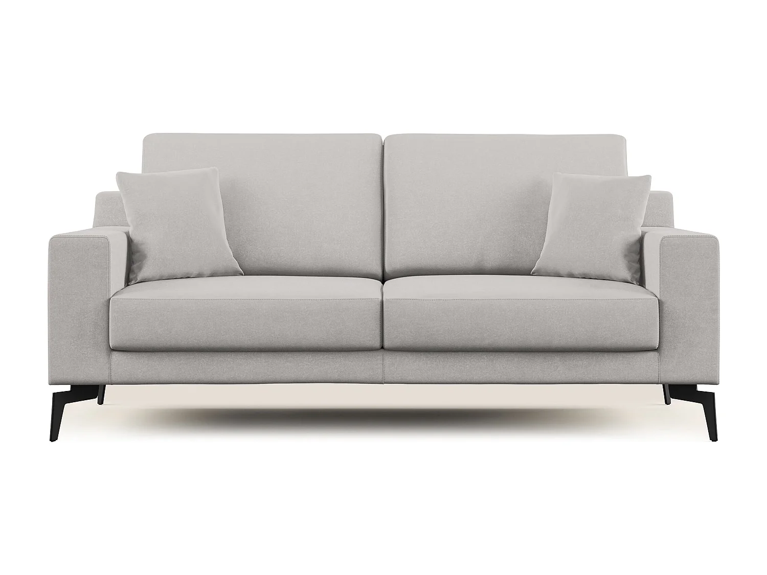 Prestige modernes Sofa aus abwaschbarer Mikrofaser T11 206 cm  hellgrau