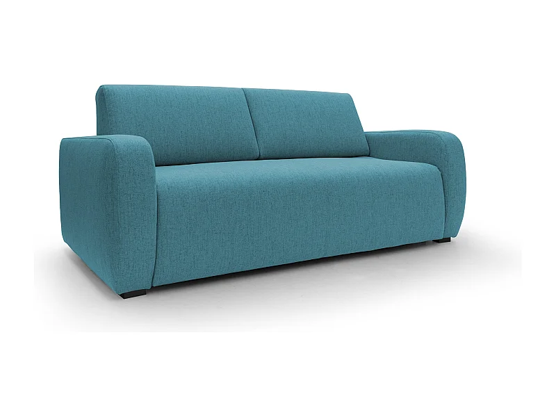 Duna Divano letto matrimoniale con materasso 20 cm in tessuto impermeabile T03 195 cm (mat. 140x197) azzurro