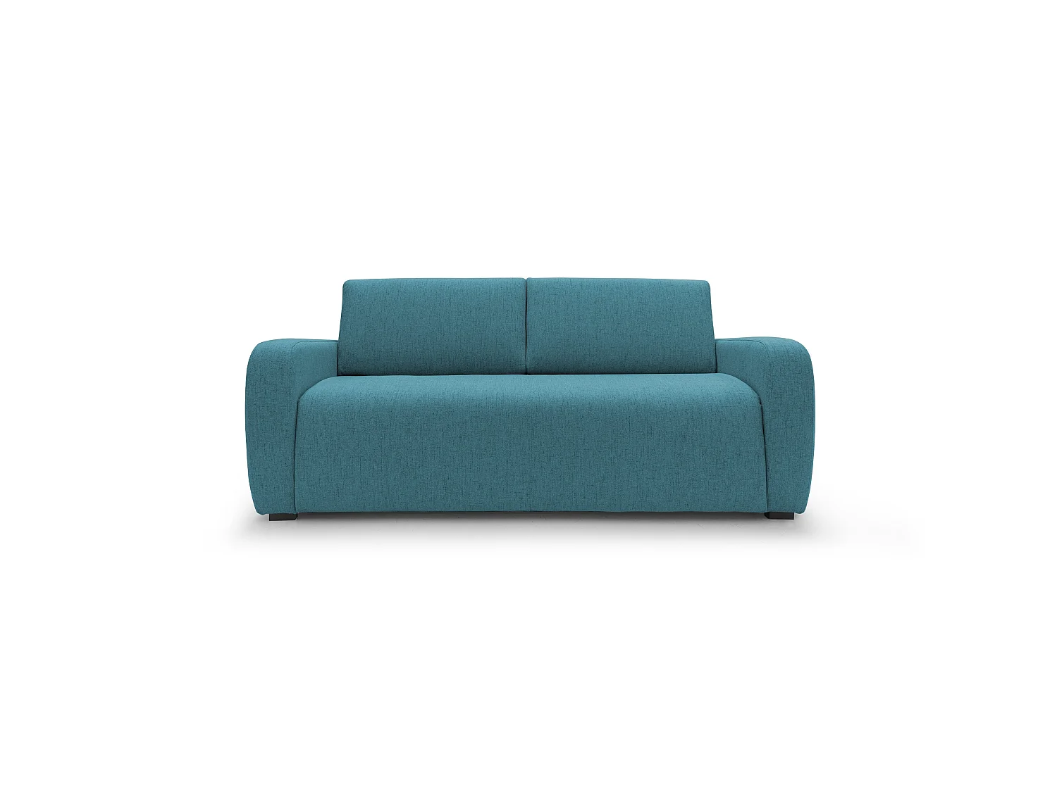 Duna Schlafsofa mit 20 cm Matratze aus wasserfestem Stoff T03 195 cm (mat. 140x197) hellblau