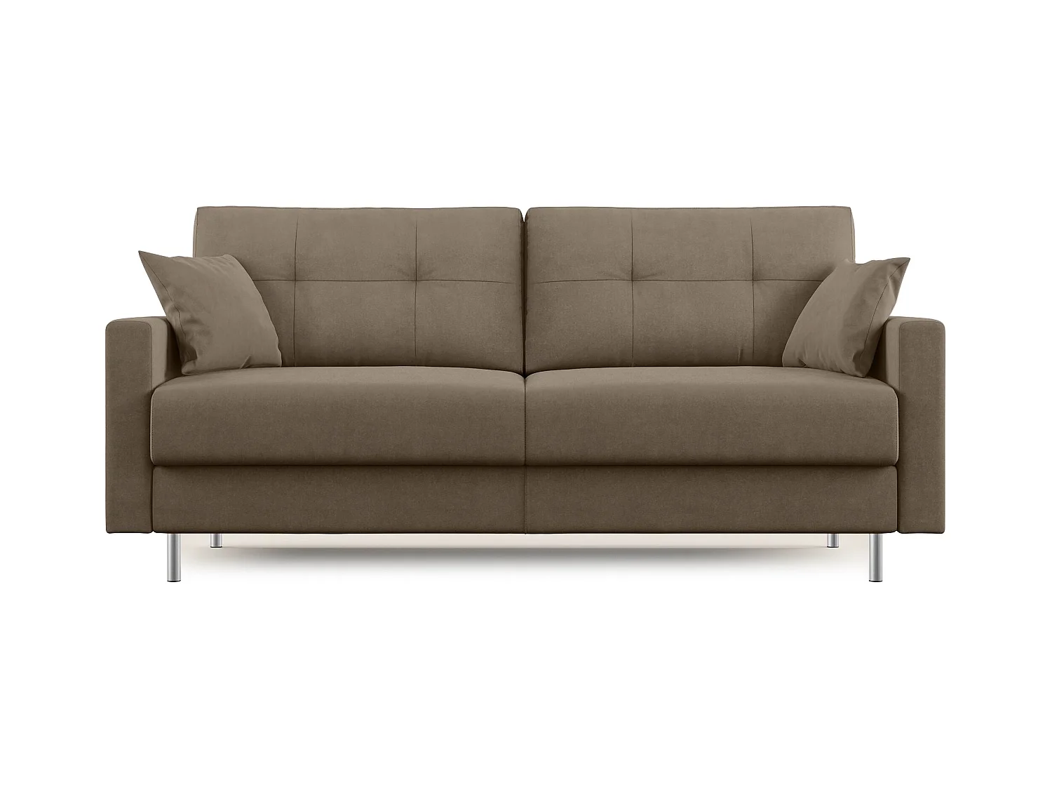 Megan Schlafsofa aus abwaschbarer Mikrofaser T11 208 cm (mat. 160x197) Braun
