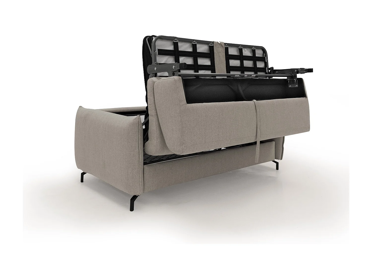 Scarlet Schlafsofa aus wasserfestem Baumwollmischgewebe T19 175 cm (mat.120x197) beige