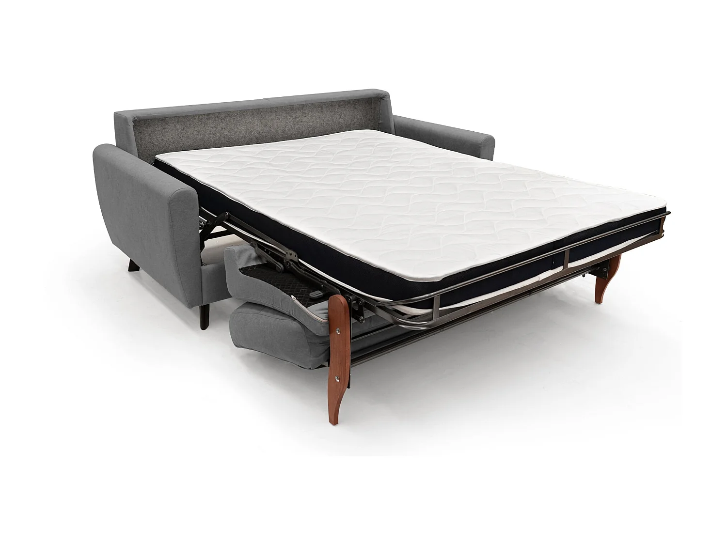 Callisto Sofá cama convertible de tela suave e impermeable 188 cm (mat. 140x197) Gris