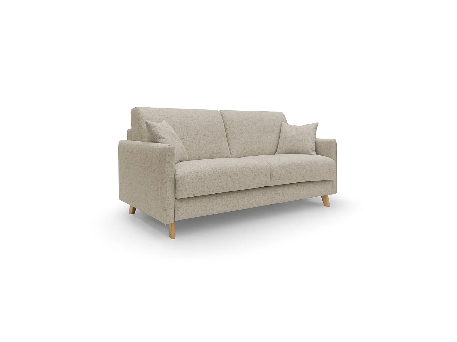 Edgar Canapé lit convertible en tissu FELIS imperméable T03 180 cm (mat. 140x197) beige