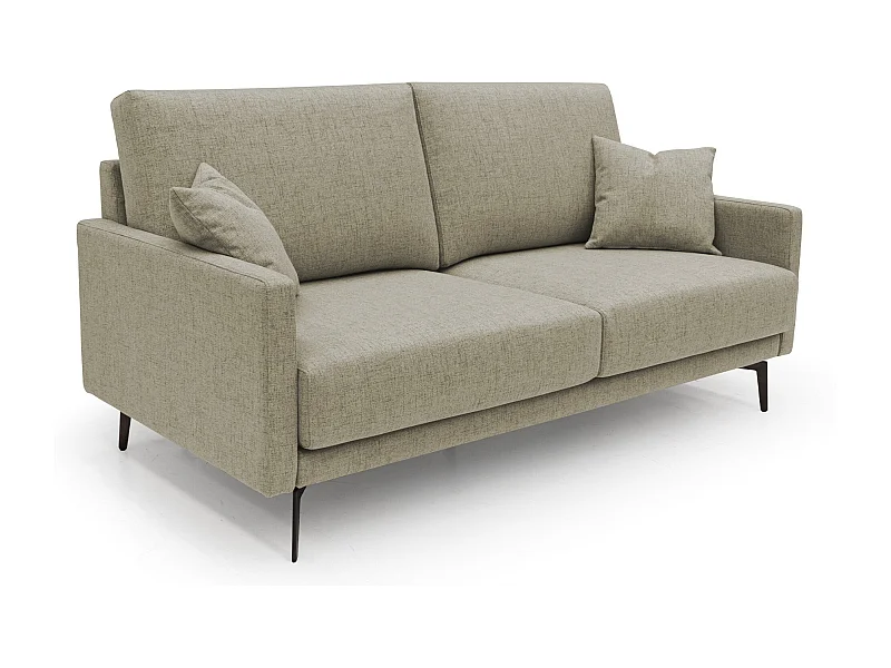 Saturno modernes Sofa aus weichem wasserfestem Stoff T03 160 cm braun