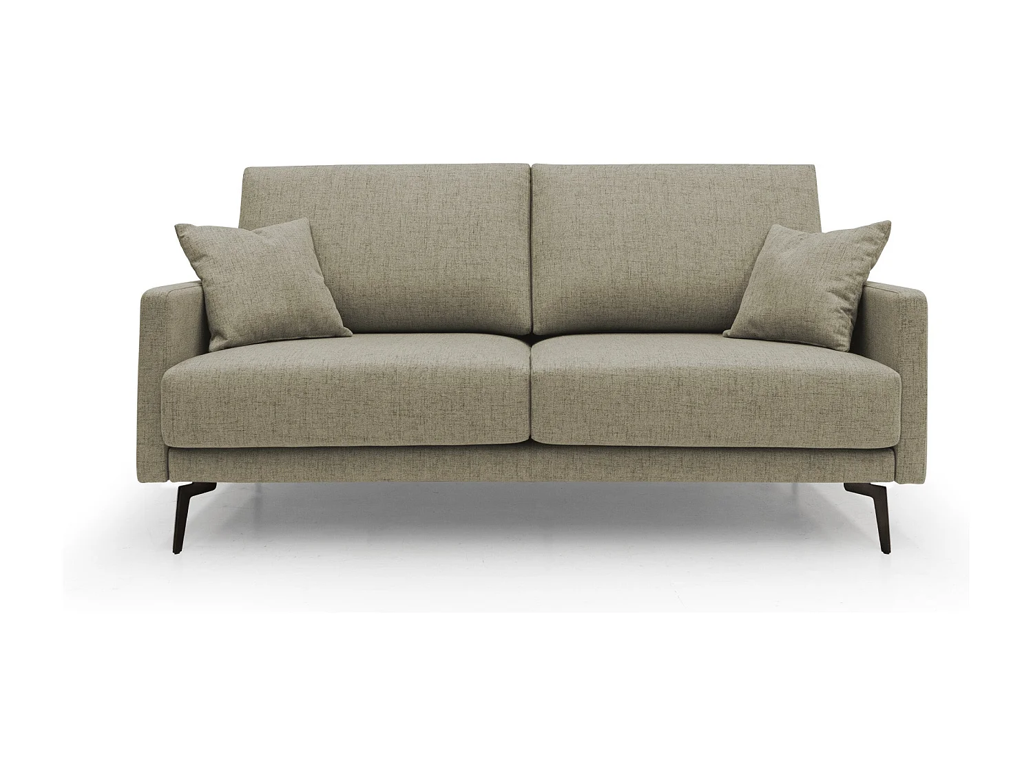 Saturno modernes Sofa aus weichem wasserfestem Stoff T03 160 cm braun