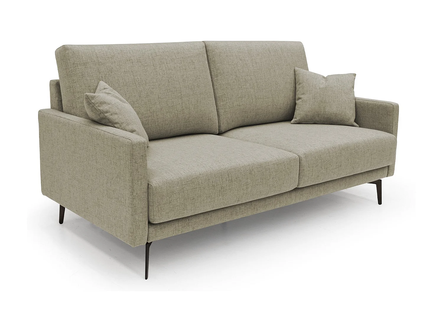 Saturno modernes Sofa aus weichem wasserfestem Stoff T03 160 cm braun