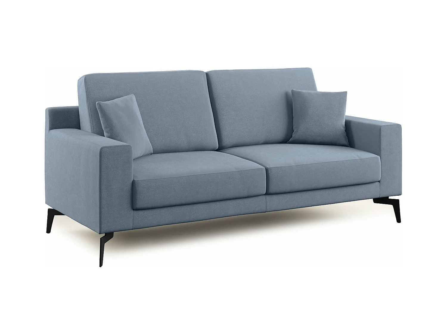 Prestige Canapé moderne en microfibre détachable T11 166 cm  bleu pastel