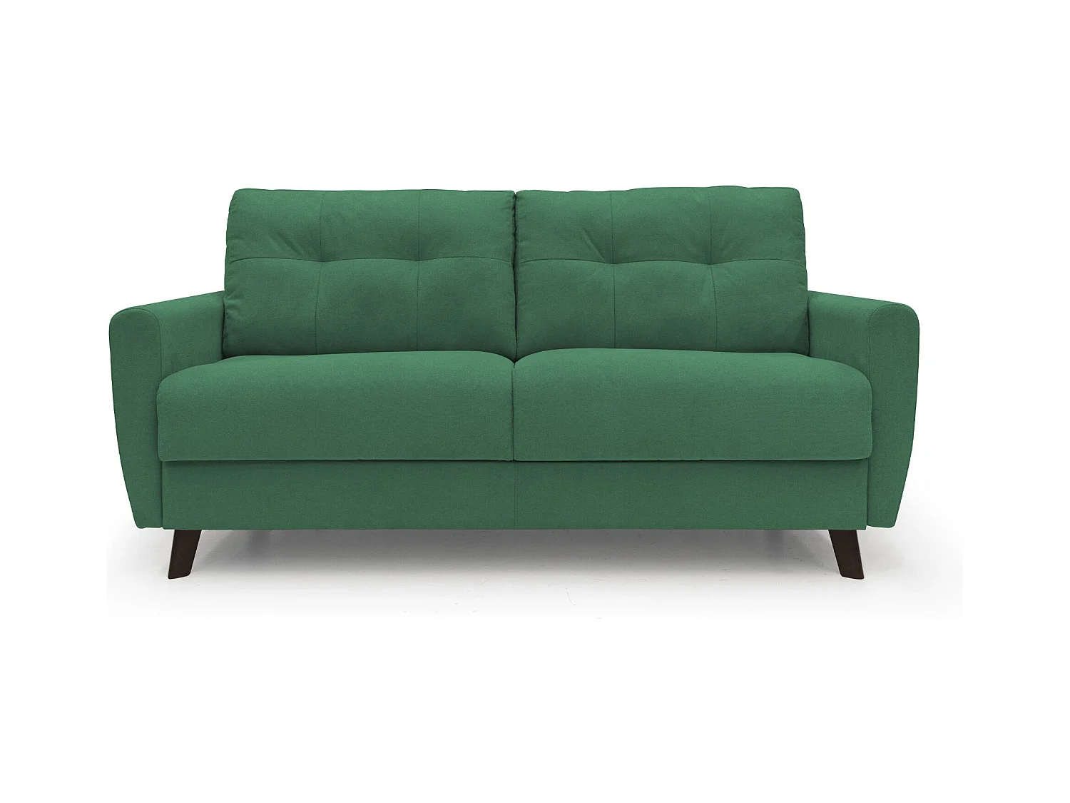 Callisto Schlafsofa aus weichem, wasserfestem Stoff T02 208 cm (mat. 160x197) grün